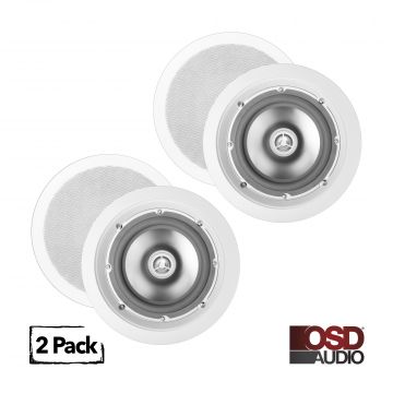 ICE640WRS 6.5" Weather Proof Outdoor/Indoor In-Ceiling Speakers w/ Built-In Crossover 2 Pairs Bundle